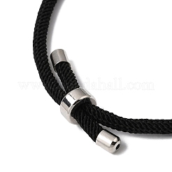 Herstellung eines Armbands aus runder Nylonschnur (Milan-Schieber)&nbsp;BJEW-L722-01P-15