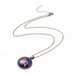 Collana di orgoglio arcobaleno&nbsp;NJEW-F290-01G