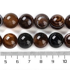 Brins de perles d'agate pour les yeux naturels&nbsp;G-NH0019-F01-01