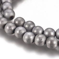 Fili di perline di ematite sintetica magnetica con placcatura sotto vuoto pvd&nbsp;G-I276-02-6mm
