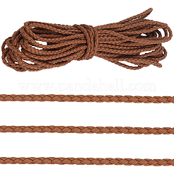 10 m runde geflochtene Kordel aus Kunstleder&nbsp;WL-GF0001-32C-04