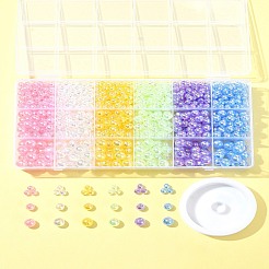 DIY-Kits zur Herstellung von Armbändern aus runden transparenten Acrylperlen&nbsp;DIY-FS0008-17