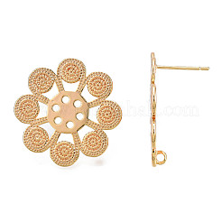 Fornituras de aretes de latón&nbsp;KK-N232-334LG