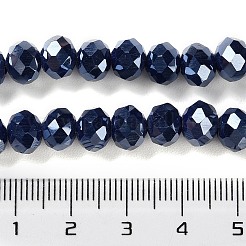 Fili di perline di vetro opaco placca&nbsp;GLAA-D022-03