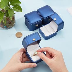 Scatole regalo anello in pelle pu&nbsp;LBOX-NB0001-03D