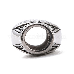 Perline europee lucidate manualmente in acciaio inox 304&nbsp;STAS-G276-21AS
