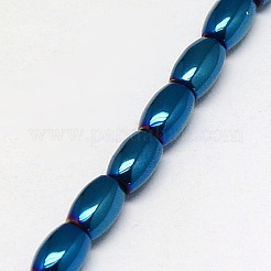 Electroplate non magnetici ematite sintetico fili di perline&nbsp;G-J168-5x3mm-02