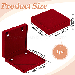 Scatole per imballaggio di collane di perle di velluto&nbsp;CON-WH0086-264B