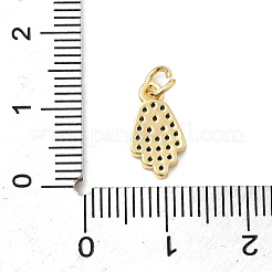 Dijes de mano de Fátima con micropavé de circonita cúbica de latón&nbsp;KK-H529-13G
