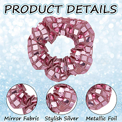 6 Stück elastisches Haar-Accessoire aus Polyester in 6 Farben&nbsp;AJEW-CN0003-81
