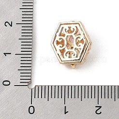 Perline zirconi micro pave  in ottone&nbsp;KK-K297-28G-02