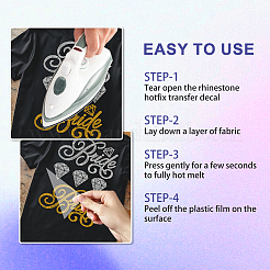 Rhinestone di vetro hotfix&nbsp;DIY-WH0303-823