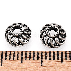 Tappi di perline in argento sterling 925 stile tibetano&nbsp;STER-T007-72AS