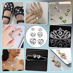 94 Stück 6 Arten Glas Strass Cabochons&nbsp;FIND-FG0003-77B