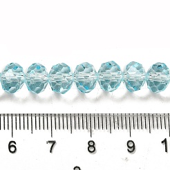 Brins de perles de verre de peinture de cuisson transparente&nbsp;DGLA-A034-T8mm-D12