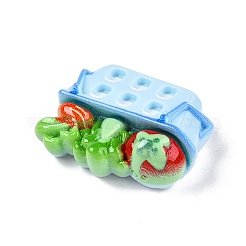 Supermarkt Thema opake Harz Decoden Cabochons&nbsp;LS-RESI-N039-115B