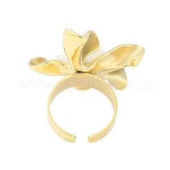 Blume natürliche Shell Fingerringe&nbsp;RJEW-H234-01G
