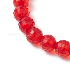 10 Stück 10 Farben transparente Acryl- und Glasperlen-Stretcharmband-Sets&nbsp;BJEW-JB10799
