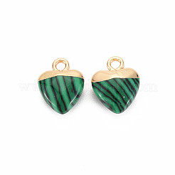 Ciondoli in malachite sintetica&nbsp;G-N326-121-07