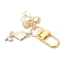5 pendentif décoratif en alliage émaillé en forme de nœud papillon pour la Saint-Valentin&nbsp;HJEW-JM04470