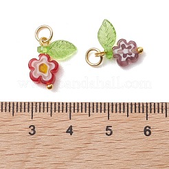 Handgefertigte Millefiori-Anhänger aus Glas&nbsp;PALLOY-JF05247