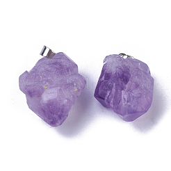 Natürlichen Amethyst Edelsteinanhänger&nbsp;G-G779-01P