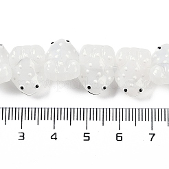 Fili di perle di vetro smaltato trasparente&nbsp;GLAA-B021-05A