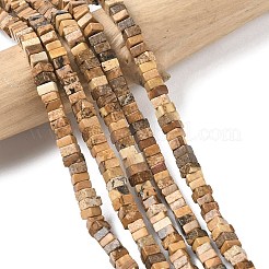Natürliches Bild Jaspis Perlen Stränge&nbsp;G-A280-C04-01
