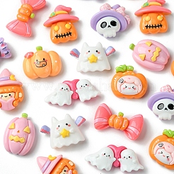 22 Stück 11 Stile Halloween Motiv opake Resin Decoden Cabochons&nbsp;CRES-FS0001-15