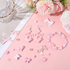 100 Stück 10 Stile undurchsichtige und transparente Acrylperlen&nbsp;MACR-SC0002-24