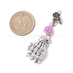 5 gros pendentifs en alliage de style tibétain&nbsp;PALLOY-JF04634
