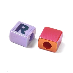 Perle acriliche con placcatura uv opaca&nbsp;PACR-Z002-02