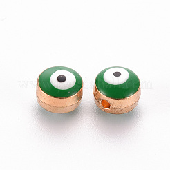 Legierung Emaille-Perlen&nbsp;LS-ENAM-WH0047-14A-8mm