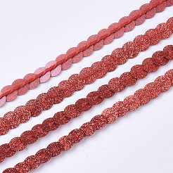 Ornament Zubehör Kunststoff paillette Perlenstränge&nbsp;PVC-T006-02F