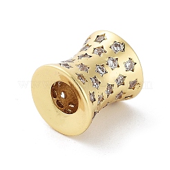 Cremagliera placcatura micro ottone spianare perline zirconi&nbsp;KK-P247-16B-G