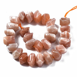 Natürliche sunstone Perlen Stränge&nbsp;G-S376-007