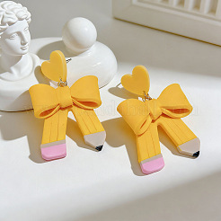 Handgefertigte Ohrhänger aus Polymerclay und Edelstahl 304&nbsp;WG2B9E4-01