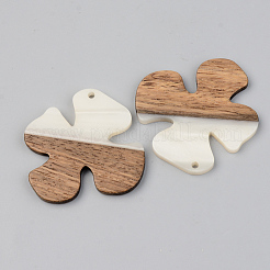 Colgantes de resina opaca y madera de nogal&nbsp;RESI-S389-052A-C04