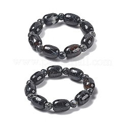Bracelets à talons naturels en agate&nbsp;G-P570-01H