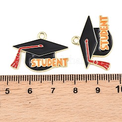Pendentifs d'émail en alliage&nbsp;X-ENAM-L055-01B-01