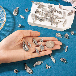 100 pièces 10 styles pendentifs en alliage de style tibétain&nbsp;TIBE-TA0001-34