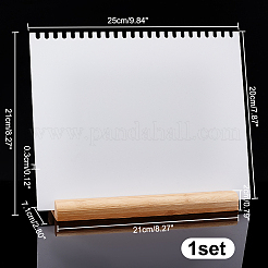Halsketten-Präsentationsplanken aus Acryl&nbsp;NDIS-WH0009-14B