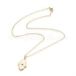 Colliers pendentifs en acier inoxydable 304 émaillé&nbsp;NJEW-F275-41G
