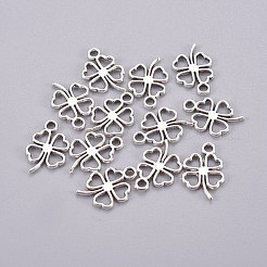 Tibetischer stil Aluminium Anhänger & Charms&nbsp;X-TIBEP-A12603-AS-RS