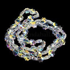 Galvanisieren transparente Glasperlen&nbsp;EGLA-H112-04AB-01