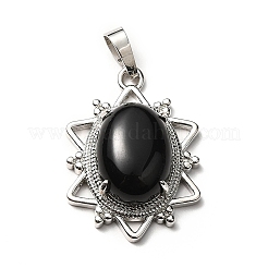 Colgantes de obsidiana naturales&nbsp;G-B033-03P-19
