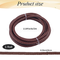 Geflochtenes Lederband mit Kern&nbsp;WL-CL0001-01C