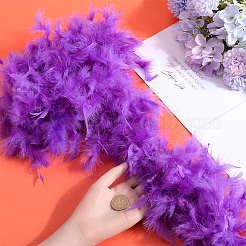 Truthahnfeder-Fluffboa zum Tanzen&nbsp;DIY-WH0568-10D