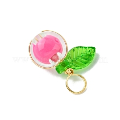 Pendenti di perline acriliche trasparenti&nbsp;PALLOY-JF03386-02