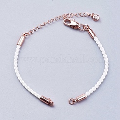 Geflochtene Baumwollgarn / Baumwollschnur Armband machen&nbsp;MAK-I006-RG